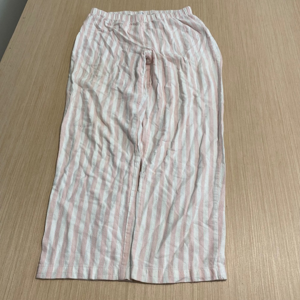 Charter Club Intimates Womens Pink White Striped Pajama Pants Size M Loungewear